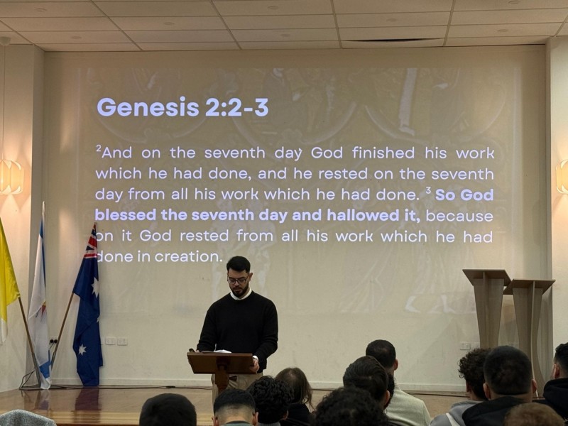 Deacon Matthew Kaka gave us a talk on “Perpetual Jubilee – The Liturgical Year of the Chaldean Church of the East,”